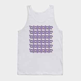 Purple and Yellow Rounded Shapes Tank Top